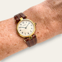 Load image into Gallery viewer, Vintage Must de Cartier Vendome Vermeil Quartz Watch 925 Silver Gilt
