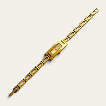 Load image into Gallery viewer, Vintage Gucci 3900L Ladies Quartz Watch Gold Guilloche Dial
