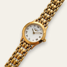 Load image into Gallery viewer, Vintage Longines Presence Ladies Watch Gold-Tone Roman Numerals Quartz
