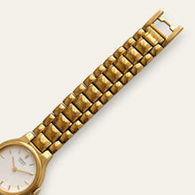 Load image into Gallery viewer, Vintage Seiko Ladies Watch Gold-Tone White Dial Rice-Grain Bracelet Quartz
