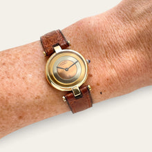 Load image into Gallery viewer, Vintage Must de Cartier Vendome Trinity Dial Vermeil Quartz Watch
