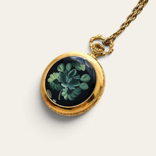 Load image into Gallery viewer, Vintage Andre Rochat Mechanical Pendant Watch Necklace Hand Painted
