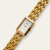 Vintage Seiko Ladies Watch Mother of Pearl Quartz Gold Tone Bracelet