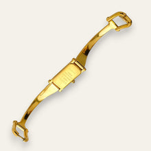 Load image into Gallery viewer, Vintage Gucci 1500L Gold Bangle Watch with Mother of Pearl Dial, 90s Quartz
