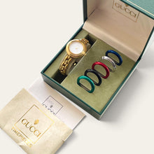 Load image into Gallery viewer, Vintage 1990s Gucci 11/12.2 Change Bezel Quartz Watch with 6 Bezels
