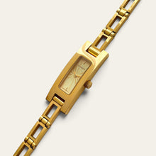 Load image into Gallery viewer, Vintage Gucci 3900L Ladies Quartz Watch Gold Guilloche Dial
