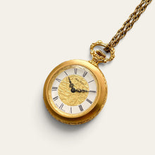Load image into Gallery viewer, Vintage Andre Rochat Mechanical Pendant Watch Necklace Hand Painted
