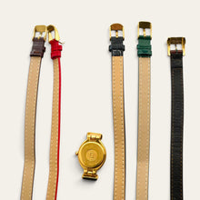 Load image into Gallery viewer, Vintage Fendi 640L Gold-Tone Ladies Quartz Watch, White Dial, 5 Straps
