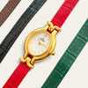 Vintage Fendi 640L Gold-Tone Ladies Quartz Watch, White Dial, 5 Straps
