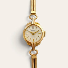 Load image into Gallery viewer, Vintage Rolex Precision Ladies Cocktail Watch 9ct Gold 1960s
