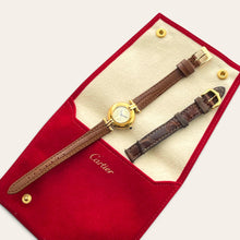 Load image into Gallery viewer, Vintage Must de Cartier Colisée Vermeil Gold Dial Ladies Quartz Watch
