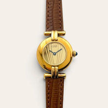Load image into Gallery viewer, Vintage Must de Cartier Colisée Vermeil Gold Dial Ladies Quartz Watch
