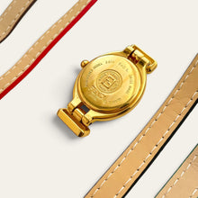 Load image into Gallery viewer, Vintage Fendi 640L Gold-Tone Ladies Quartz Watch, White Dial, 5 Straps
