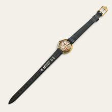 Load image into Gallery viewer, Vintage Bucherer Ladies Mechanical Watch Black Dial Gold-Tone Openwork

