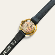 Load image into Gallery viewer, Vintage Bucherer Ladies Mechanical Watch Black Dial Gold-Tone Openwork
