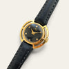 Vintage Bucherer Ladies Mechanical Watch Black Dial Gold-Tone Openwork
