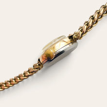 Load image into Gallery viewer, Vintage Tudor Ladies Gold Plated Mechanical Watch Floral Link Bracelet
