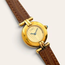 Load image into Gallery viewer, Vintage Must de Cartier Colisée Vermeil Gold Dial Ladies Quartz Watch
