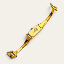 Load image into Gallery viewer, Vintage Gucci 1500 Gold Bangle Watch with Mother of Pearl Dial, 90s Quartz
