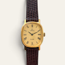 Load image into Gallery viewer, Vintage Omega De Ville Mechanical Ladies Watch Gold-Plated Roman Dial
