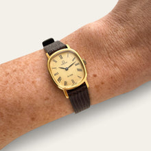 Load image into Gallery viewer, Vintage Omega De Ville Mechanical Ladies Watch Gold-Plated Roman Dial
