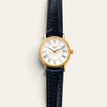 Load image into Gallery viewer, Vintage Longines Présence Gold-Tone Ladies Quartz Watch Roman Numerals
