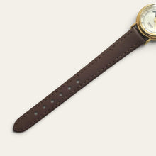 Load image into Gallery viewer, Vintage Imado Sun &amp; Moon Quartz Watch - Brown Leather Strap
