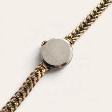 Load image into Gallery viewer, Vintage Tudor Ladies Gold Plated Mechanical Watch Floral Link Bracelet
