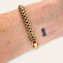 Load image into Gallery viewer, Vintage Tudor Ladies Gold Plated Mechanical Watch Floral Link Bracelet
