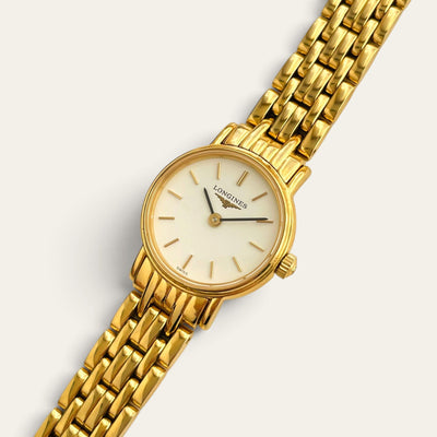 Vintage Longines Presence Ladies Watch | Gold-Plated Bracelet | Quartz, L4.219.2