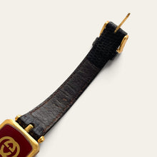 Load image into Gallery viewer, Vintage 1990s Gucci Ladies Quartz Watch Gold-Tone Web Stripe Boxed
