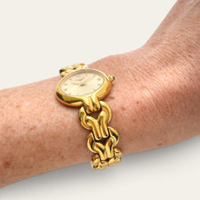 Load image into Gallery viewer, Vintage Longines Ladies Quartz Watch Gold-Tone Chunky Link Bracelet

