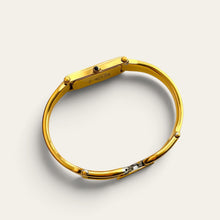 Load image into Gallery viewer, Vintage Gucci 1500 Gold Bangle Watch with Mother of Pearl Dial, 90s Quartz
