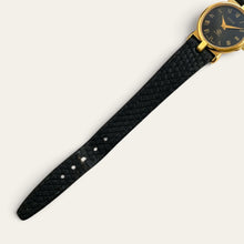 Load image into Gallery viewer, Vintage Gucci 3400FL Ladies Gold-Plated Quartz Watch Black Roman Dial
