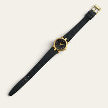 Load image into Gallery viewer, Vintage Gucci 3400FL Ladies Gold-Plated Quartz Watch Black Roman Dial
