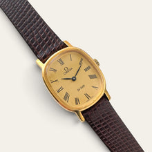 Load image into Gallery viewer, Vintage Omega De Ville Mechanical Ladies Watch Gold-Plated Roman Dial
