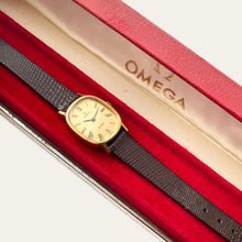 Load image into Gallery viewer, Vintage Omega De Ville Mechanical Ladies Watch Gold-Plated Roman Dial
