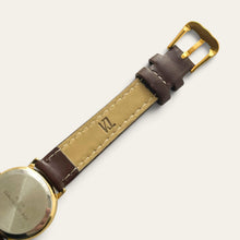 Load image into Gallery viewer, Vintage Imado Sun &amp; Moon Quartz Watch - Brown Leather Strap
