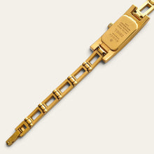 Load image into Gallery viewer, Vintage Gucci 3900L Ladies Quartz Watch Black Guilloche Dial
