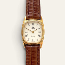 Load image into Gallery viewer, Vintage Omega De Ville Gold Plated Ladies Watch Cream Dial Quartz
