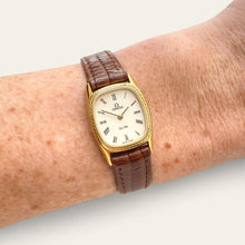 Load image into Gallery viewer, Vintage Omega De Ville Gold Plated Ladies Watch Cream Dial Quartz
