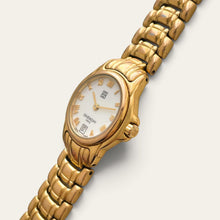Load image into Gallery viewer, Vintage Givenchy Gold-Plated Ladies Quartz Watch, White 4G Dial, Date
