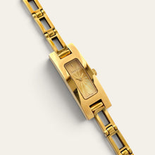 Load image into Gallery viewer, Vintage Gucci 3900L Ladies Quartz Watch Gold Guilloche Dial
