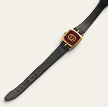 Load image into Gallery viewer, Vintage 1990s Gucci Ladies Quartz Watch Gold-Tone Web Stripe Boxed
