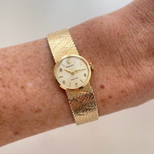 Load and play video in Gallery viewer, Vintage Rolex Precision Ladies 9ct Gold Watch 1965 Mechanical Bracelet
