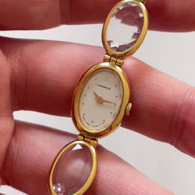 Load and play video in Gallery viewer, Vintage Lassale by Seiko Gold Crystal Bracelet Watch, Quartz
