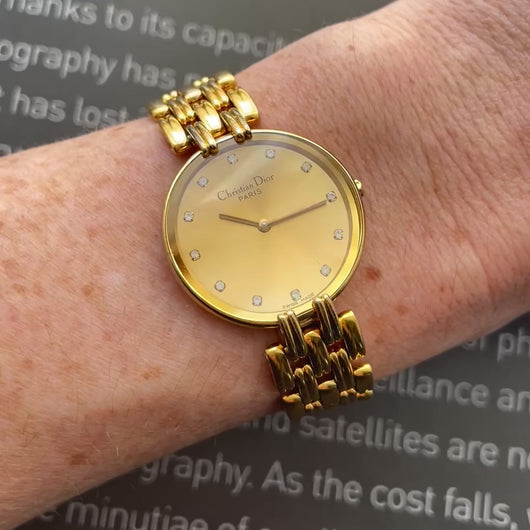 Dior Bagheera Gold Watch