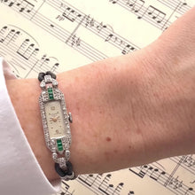 Load and play video in Gallery viewer, Baume &amp; Mercier Art Deco Platinum Diamond Mechanical Watch
