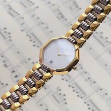Load and play video in Gallery viewer, Vintage Two-Tone Christian Dior Ladies' Quartz Watch - White Octagon
