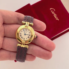 Load and play video in Gallery viewer, Vintage Must de Cartier Colisée Vermeil Quartz Original Strap
